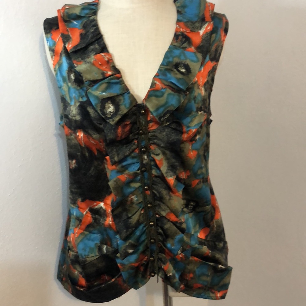 Plenty by Tracy Reese Anthropology silk sleeveless blouse.